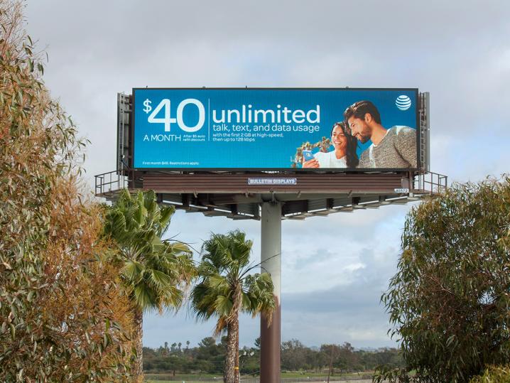 14' x 48' Bulletin Digital Billboard in Gardena California.